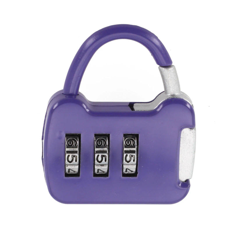 Description Picture 2 of itemCompact Cabinet Trolley Case Purple Silver Zinc Alloy Black Combination Lock Light Green Color Password Padlock