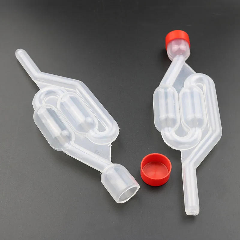 Description Picture 2 of item10 PCS Water Seal Exhaust Home Brew Beer Wine Fermentation Airlock Sealed Check Valve Plastic Eco Friendly Water Sealed Valves