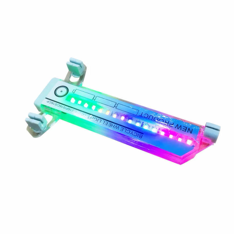 Description Picture 5 of item2x Mountain Road Bicycle Spoke Light Bike Light No Battery Strip 32LED Mountain Bicycle Two-Sided Color Warning Lamp
