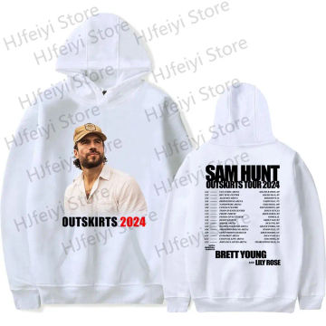 Sam Hunt Outskirts Tour 2024 Hoodies Merch For Men/Women Unisex Casuals Fashion Long Sleeve Sweatshirt Streetwear