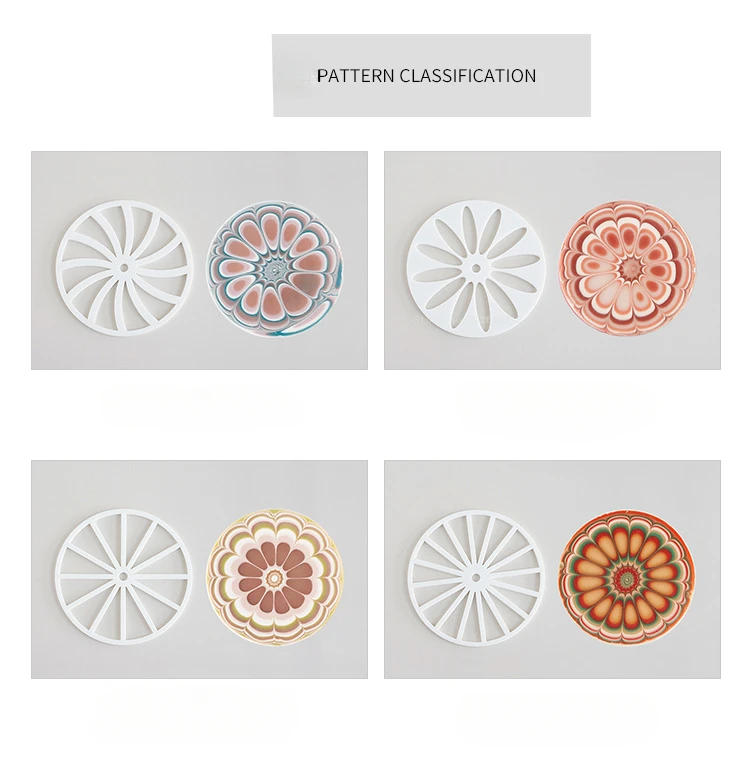 Description Picture 6 of itemKaleidoscope Scented Candle Flowers Flake Render Cold Made Essential Oil Soap Mold DIY Handmade Container Candle/soap Mold