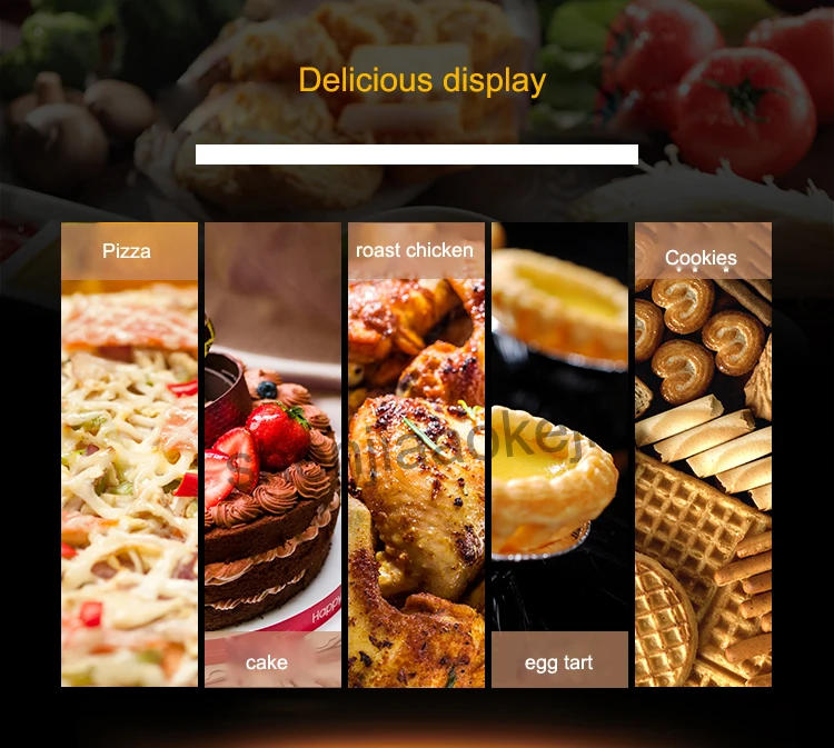 Description Picture 4 of itemEC01F 4 trays Hot-air Convection Oven kitchen Baking oven Electric oven commercial 60L 220V 4500W