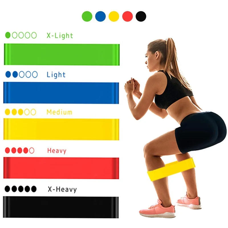 Description Picture 2 of itemTPE Resistance Bands Fitness Set Rubber Loop Bands Strength Training Workout Expander Yoga Gym Equipment Elastic Rubber Loop