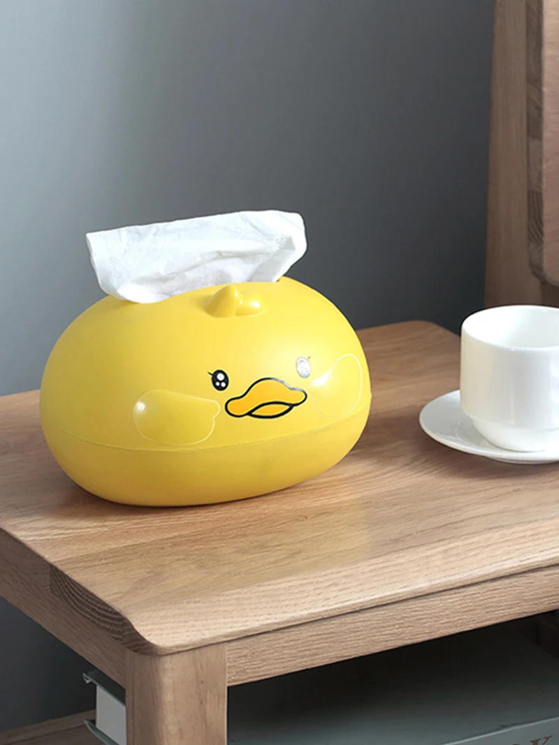Description Picture 3 of itemDuck Tissue Box Container For Napkins Paper Towels Storage Boxes Modern Napkin Box Holder Home Bedroom Accessories