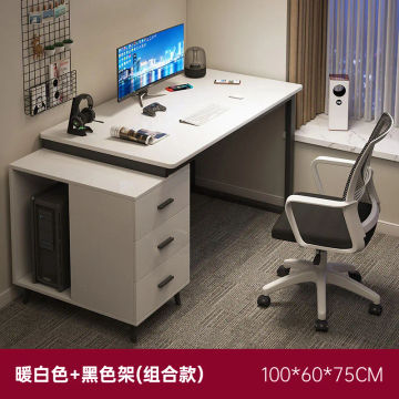 Luxury Wood Office Desks Staff Simplicity Storage Study Bedroom Home Office Desks Table Computer Bureaux Meuble Work Furniture