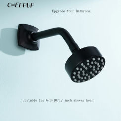 Wall Mounted Shower Arm Extension Pipe Shower Head Holder Stainless Steel for Bathroom Accessories Brushed Nickel