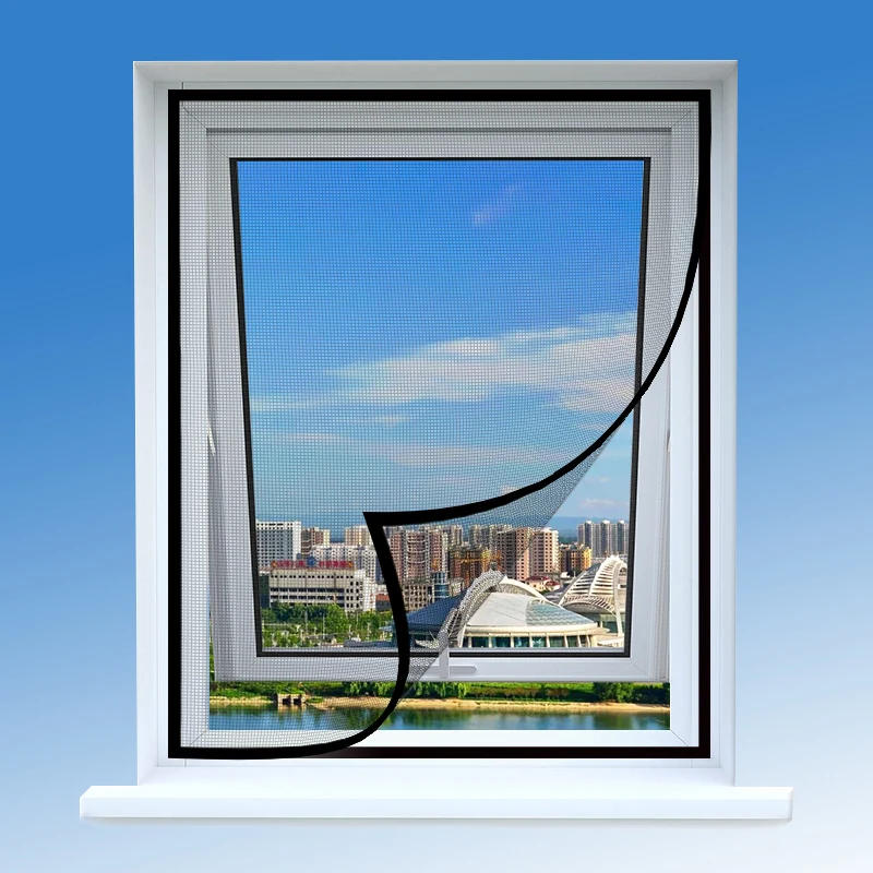 Description Picture 3 of itemInsect Mosquito Nets for Window Screen Mesh Custom Size Tulle Invisible Black Fiberglass Against Mosquitoes and Flies Mesh