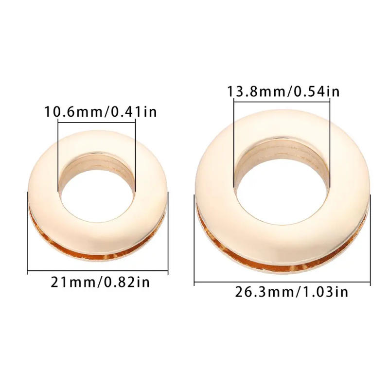Description Picture 3 of item1PC Alloy Hole Metal Eyelets With Screw For Leathercraft DIY Bag Clothes Belt Ornament Accessories Luggage Hardware High Quality