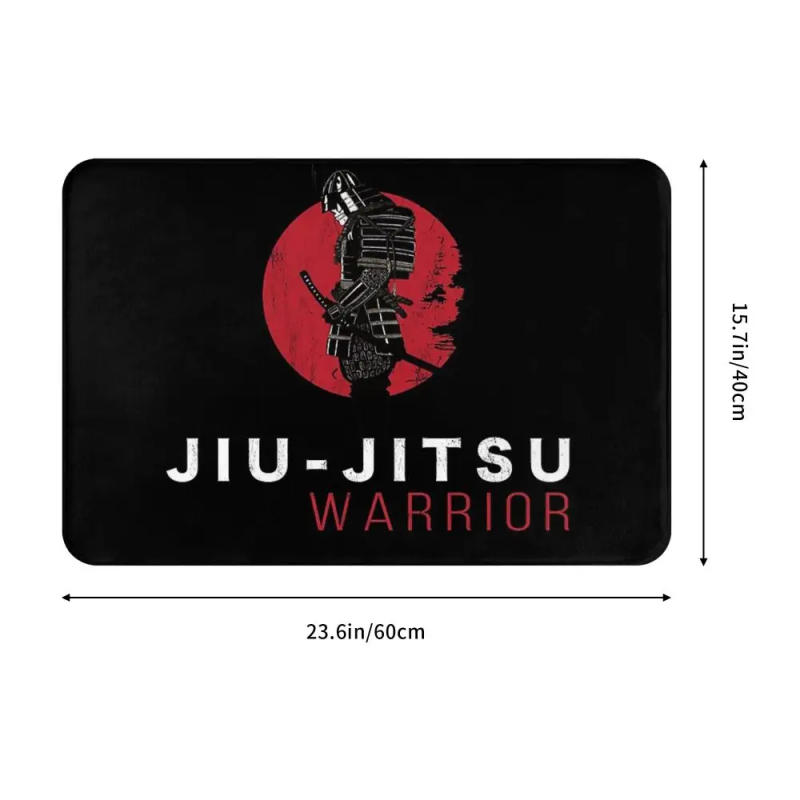 Description Picture 5 of itemJiu-Jitsu Warrior Japanese Bjj Gi & Black Belt Mma Anti-slip Doormat Floor Mat Carpet Rug for Kitchen Entrance Home Footpad Mats