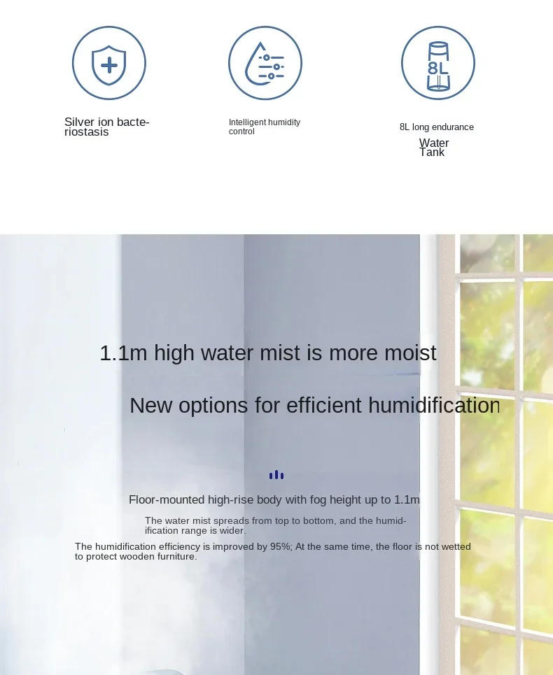 Description Picture 4 of itemHumidifier Bedroom Atomizing Air Mister All-in-One Sprayer Humidifying Sprayer Mist Sprayer Air Humidifier Household Appliances