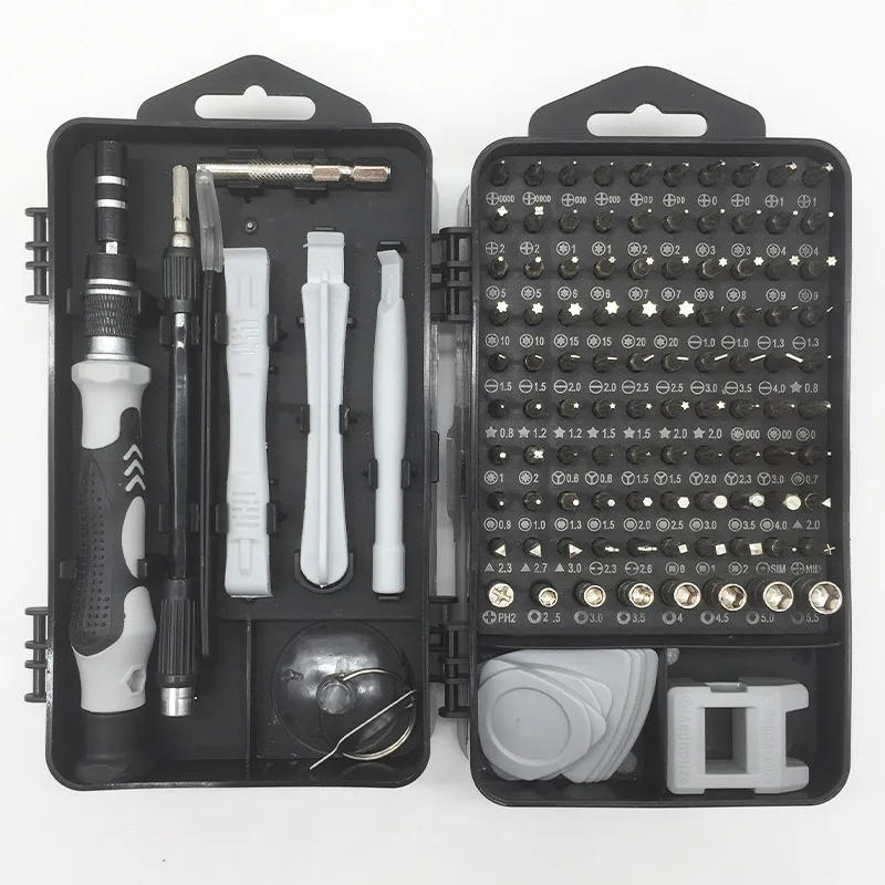 Description Picture 3 of item135 IN 1 Mini Precision Screwdriver Set Bag Magnetic Handle Multi Bits Kit Pocket Carry Repair Tool for iPhone Phone Watch Clock