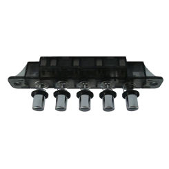 Professional AC 250V 4A 5 Pushbutton Piano Type Key Board Switch for Range Hood Replacement Accessories CX1303-5