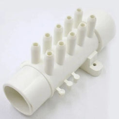 1.5" PVC Manifold water distributor with 10 holes PVC air Manifold 10mm air distributor for bathtub hot tub spa
