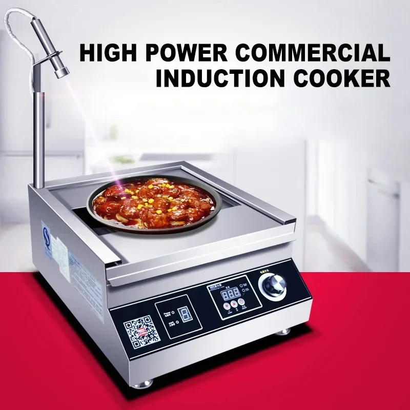 Description Picture 2 of itemCommercial Induction Cooker 5000w High Power Soup Braised Noodle Cooker Electric Stove Restaurant Canteen 380V MDC-HWTB-5