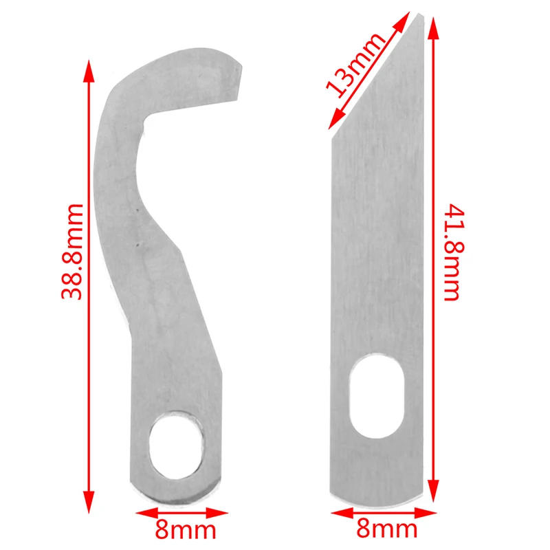 Description Picture 3 of item2PCS Knife Overlock Blade - Upper and Lower compatible for 925D 929D 1034D XB0563001+ X77683001 5BB5014
