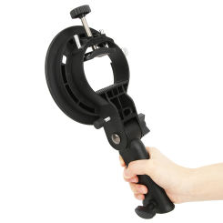 Handheld Grip S-Type Bracket for Bowens Mount Flashlight Support Stand Fit for Softbox Reflector Studio Flash Accessories