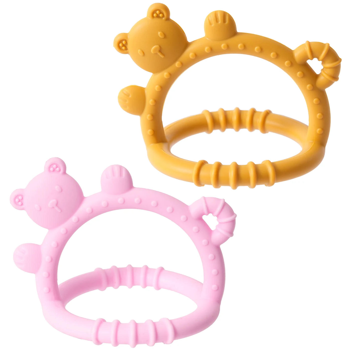 Description Picture 2 of itemColor Kids 1PCS Baby Silicone Glove Teether Toy Toddler Newborn Chewing Toy Nursing Teething Relief BPA Free Safe Sensory Toy