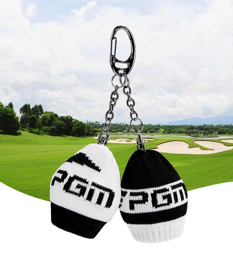 Description Picture 2 of itemPGM Golf Knitted Ball Cover Men's and Women's Ball Clips Fashion Waist Bag Pendant Portable Buckle Chain QJ003