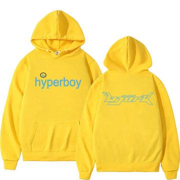 Bjork Hyperboy Double Sided Graphic Hoodie Men Women Fahsion Casual Oversized Pullover Tracksuit Male Vintage Fleece Hoodies