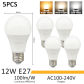 5pcs 12W E27