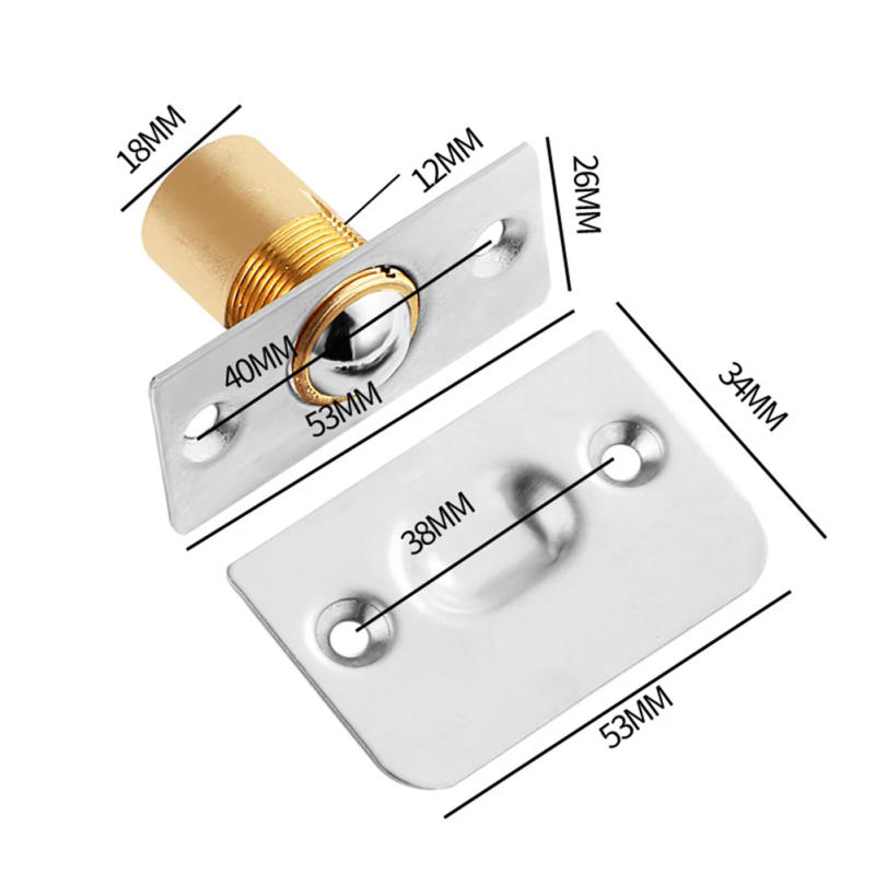 Description Picture 6 of item2pcs Magnetic Door Catch Stainless Steel Door Stopper Kitchen Cabinet Catches Magnet Latches For Door Cupboard Closures