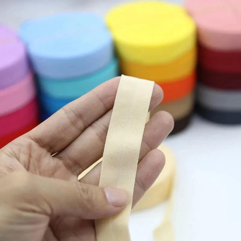 Description Picture 6 of item2cmx10m Pure Colored Elastic Cotton Wrap Edge Strip Fabric Accessories For Clothing Edging Kid Webbing Underwear Elastic Bands