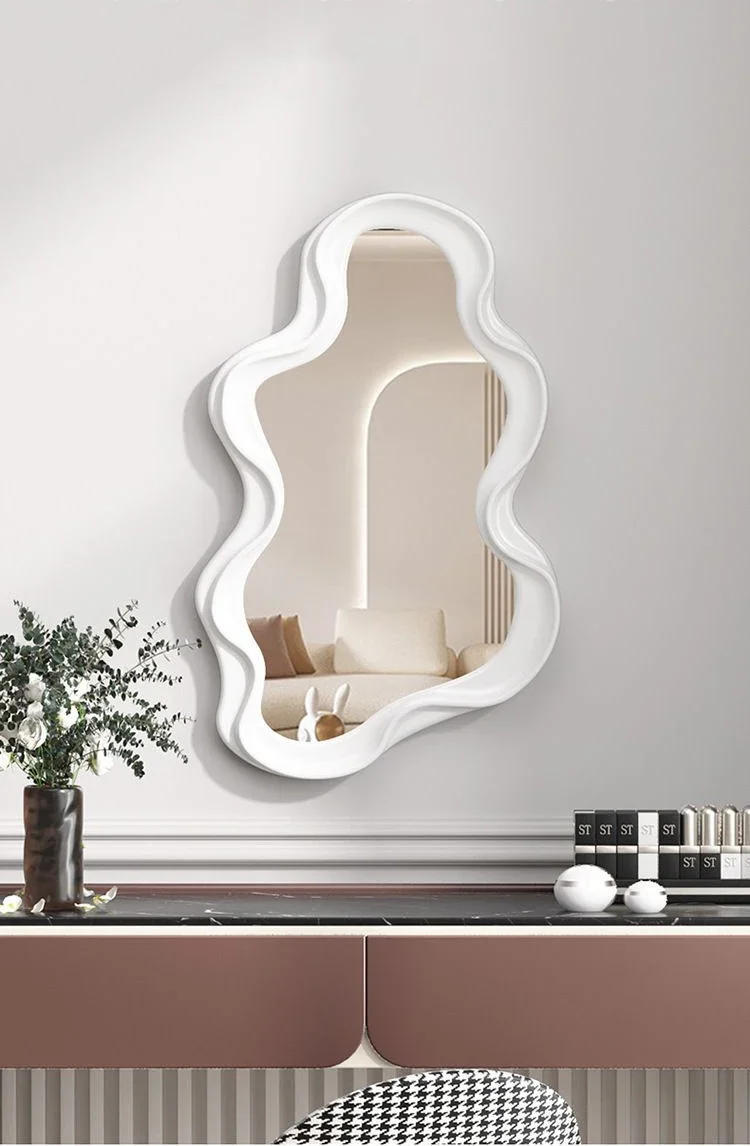 Description Picture 5 of itemCloud-Shaped Standing Mirror, Bathroom Desk, Korean Hairdressing Mirror, Wall Mirror, House Bedroom Decor