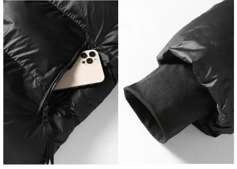 Description Picture 6 of itemHigh Quality Luxury Men's Winter Fashion Casual Thicken Jacket Cotton Parka Coats Hooded Windproof Warm Plus Trend Men Clothing