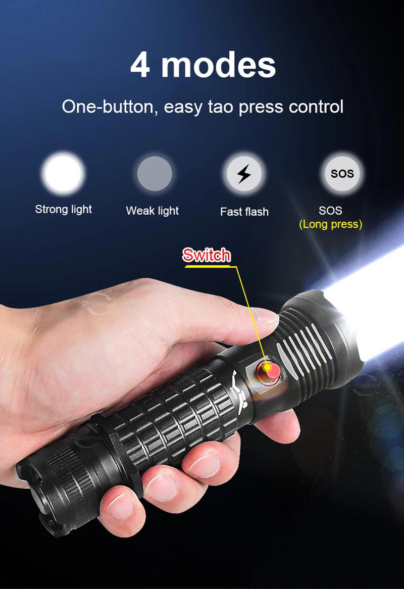 Description Picture 6 of itemProfessional Spearfishing Hunting Scuba XHP199 LED Dive Light 9900 Lumens Diving Flashlight 26650 Torch Underwater Flashlight