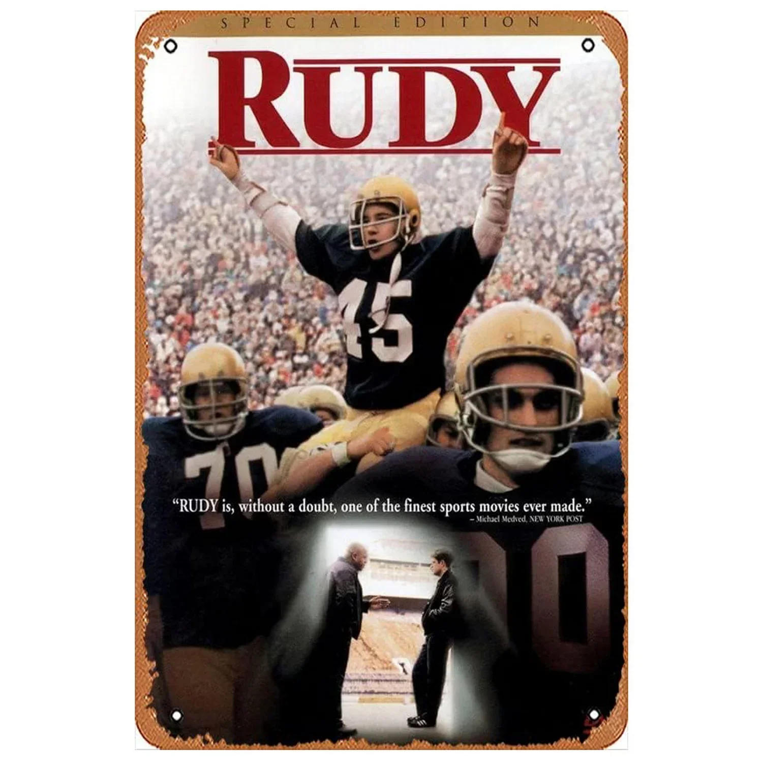 Description Picture 5 of itemAmerican Football Rugby Sport Tin Sign Wall Decor Poster Board Modern Garage Bedroom Wall Plaques Shabby Iron Plate Painting