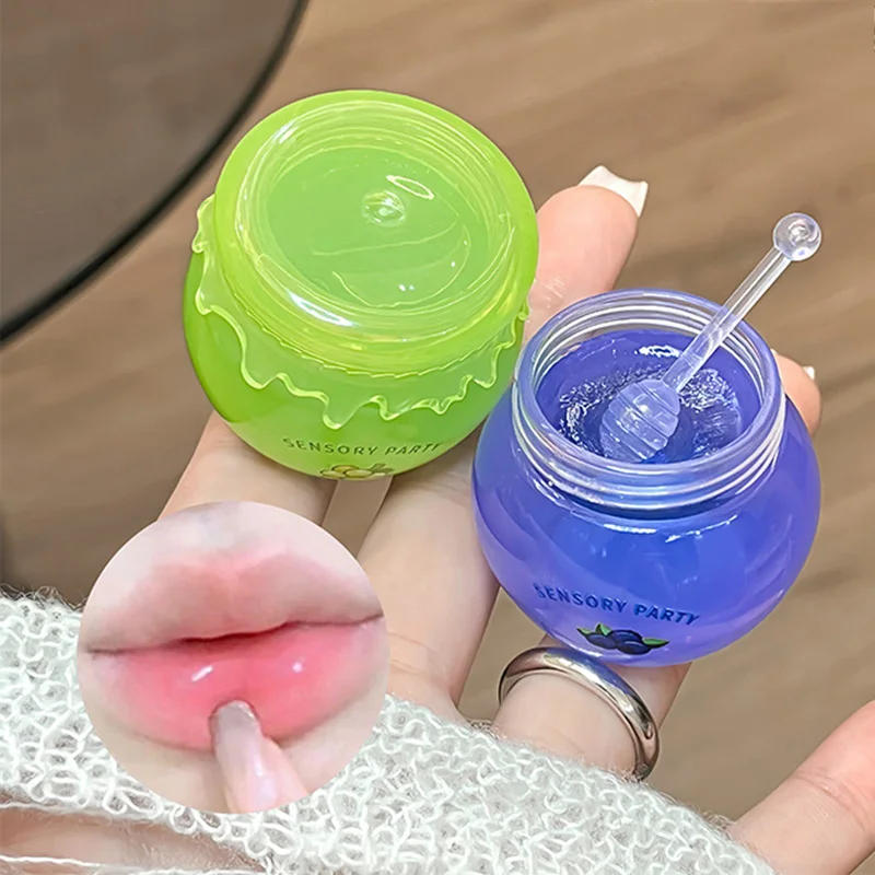 Description Picture 4 of itemGreen Grapes Clear Lip Gloss Maintenance Moisturizing Lip Balm Exfoliating Scrub Nourishing Lips Care Peach Water Gloss Lip Tint