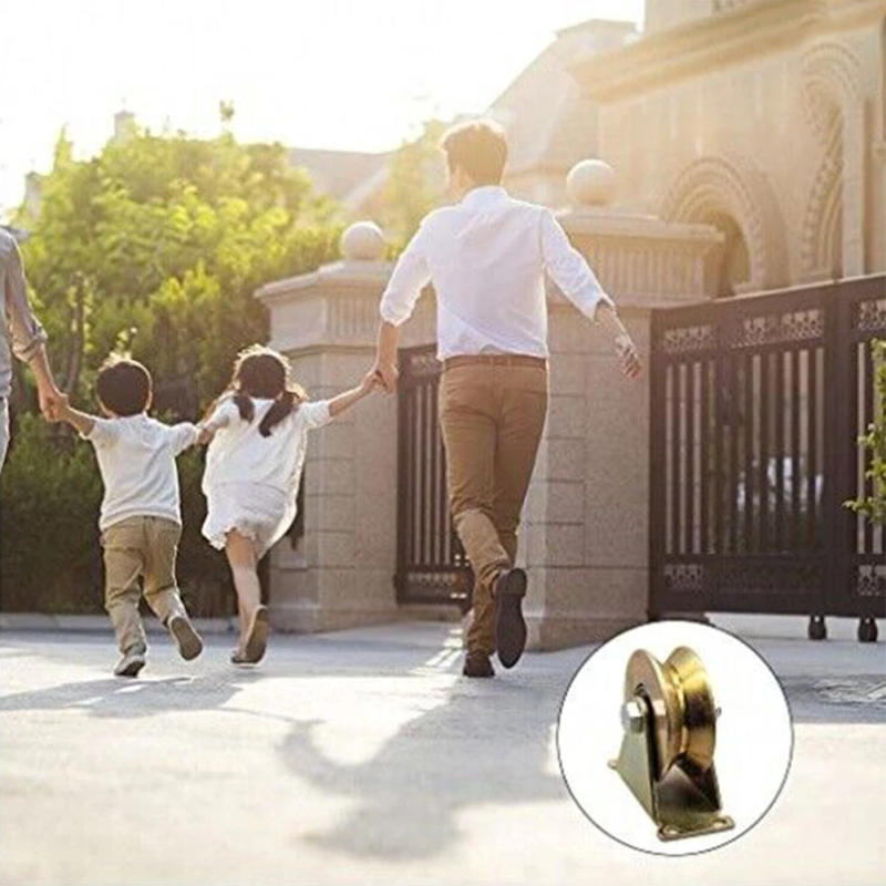 Description Picture 5 of item4 PCS V-shaped Pulley Block Silent Pulley Heavy Duty Fixed Pulley Used For Rope Material Handling DIY Projects Wall Mount Pulley