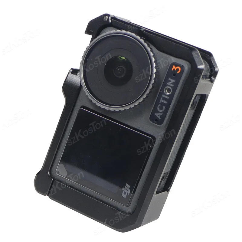 Description Picture 4 of itemAluminum Metal Sport Camera Rabbit Cage with Cold Shoe 1/4inch Hole Full Protective Frame Case For DJI Osmo Action 5 Pro 4 3