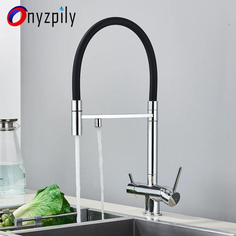Description Picture 2 of itemKitchen Filter Faucet Chrome Deck Mounted Kitchen Mixer Tap 360 Rotate Drinking Sink Tap Water Purification Tap Crane For Kitche