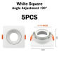 5pcs white square