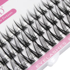 New Fluffy Single Cluster False Eyelashes 3D Sexy Russian Close-Fitting Eyelashes Natural Soft Easy-To-Operate Makeup Tools
