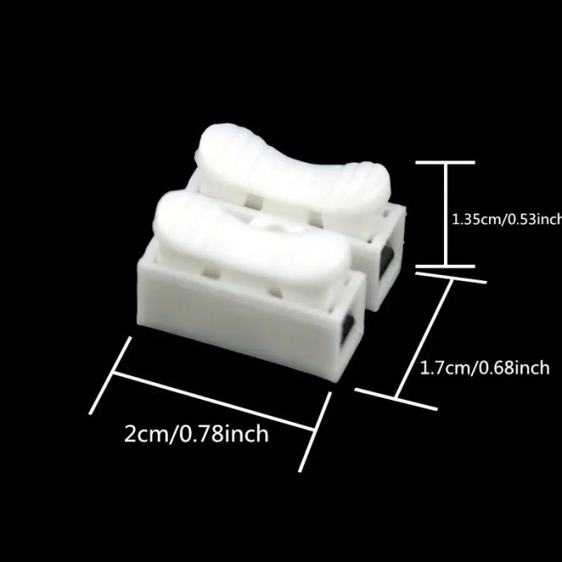 Description Picture 3 of item20/50Pcs No Solding Quick 1P 2P Cable Wire Connector No Screw Terminal Block Spring Clamp
