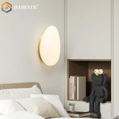 Modern LED wall lamp, all copper acrylic, living room, bedroom, bedside lamp, background wall, corridor decorative lamp