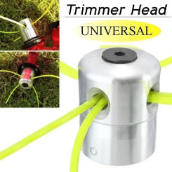 Universal Aluminum Trimmer Head with Four Trimmer Lines for Brush Cutter Grass Trimmer