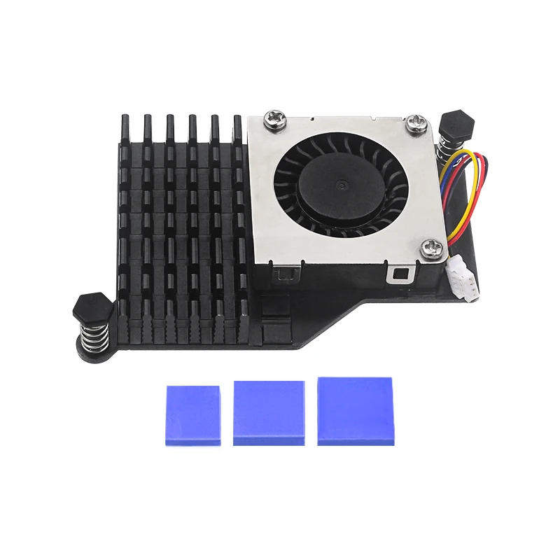 Description Picture 3 of itemRaspberry Pi 5 Active Cooler Aluminum Heatsink PWM Speed Adjustable Fan Black Silver Blue Cooling Radiator for RPI 5 Pi5
