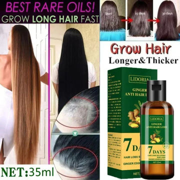 Ginger Hair Products Anti Hair Loss Serum Bald Prevention Essential Oil Men Women Scalp Treatment Regenerative Hair Care
