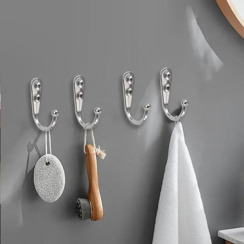 Description Picture 6 of item30/1set Heavy Duty Wall Mounted Hook Alloy Hanging Hooks with Screws for Kitchen Bathroom Towel Bags Robe Caps Storage Racks