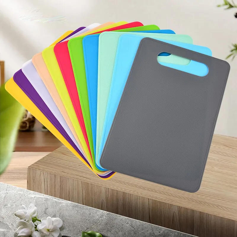 Description Picture 2 of item1pc Plastic Chopping Board Kitchen Tools Multicolor Easy Clean Nonslip Plastic Food Cutting Block Mat Tool Kitchen Cook Supplies