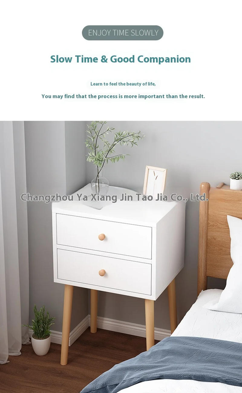 Description Picture 4 of itemINS Bedside Table Makeup Tables Small Square Desks Plastic Double-Layer Bedroom Nightstand Storage Rack Living Room Coffee Table