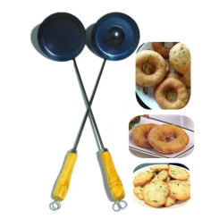 Doughnut frying spoon Fried oil Baba iron spoon Durable Portable handmade iron Non stick Turner Ladle Food Wok Spatula Spoon