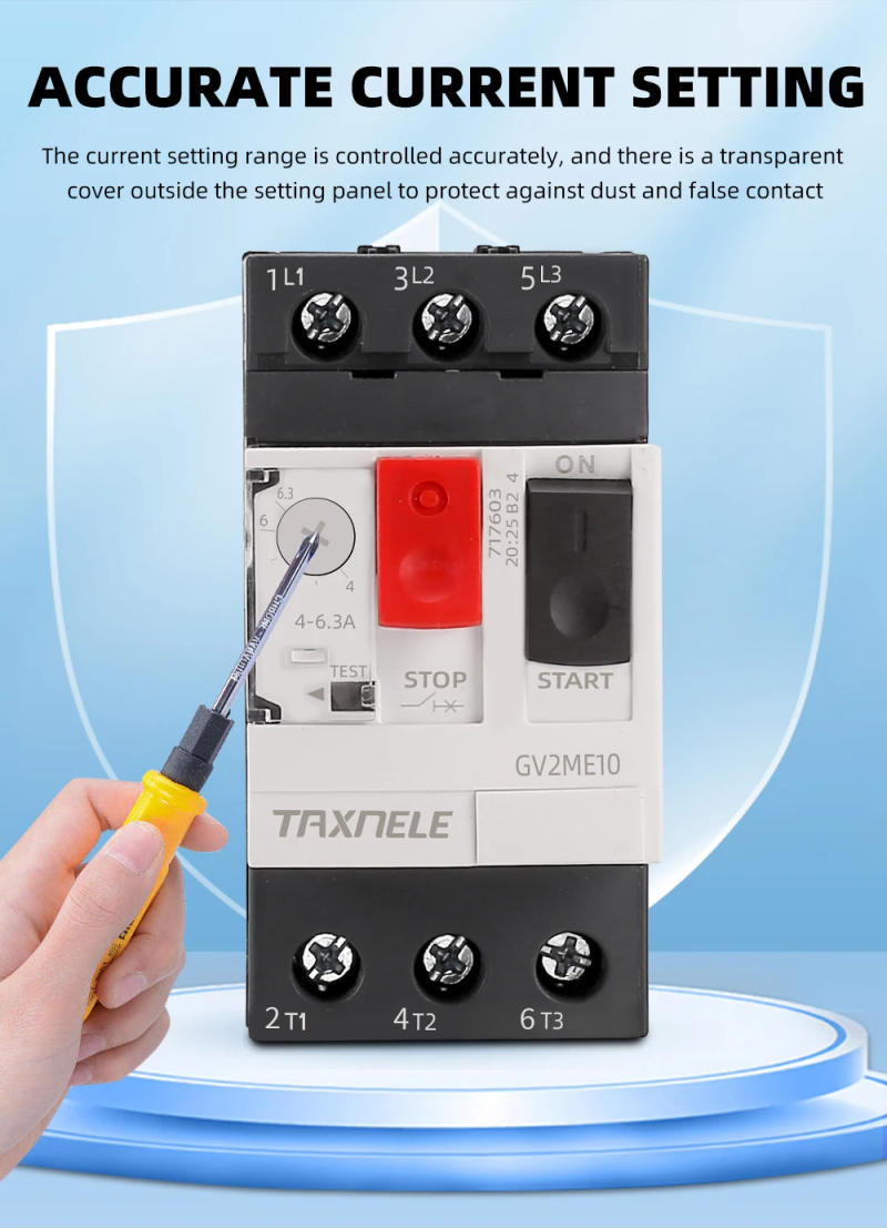 Description Picture 4 of itemGV2ME GV2 Motor Starter Protector Motor Circuit Breaker Overload Short Circuit Protection 3P Thermal Magnetic MPCB GV2-ME