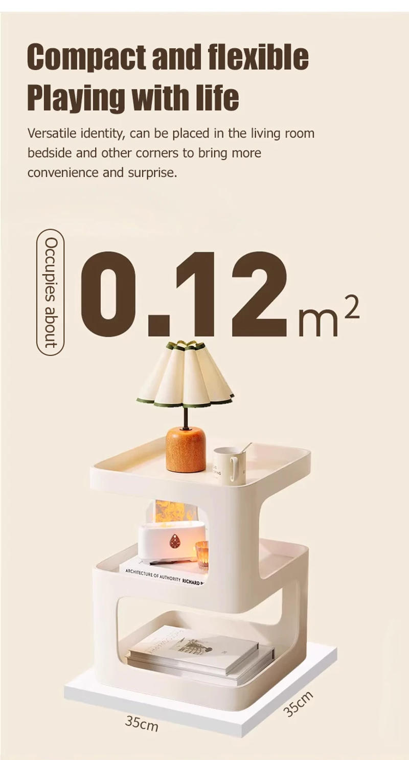 Description Picture 6 of itemModern Side Table Living Room Side Table Bedside Coffee Table Storage Rack Creative Living Room Small Table Corner Table