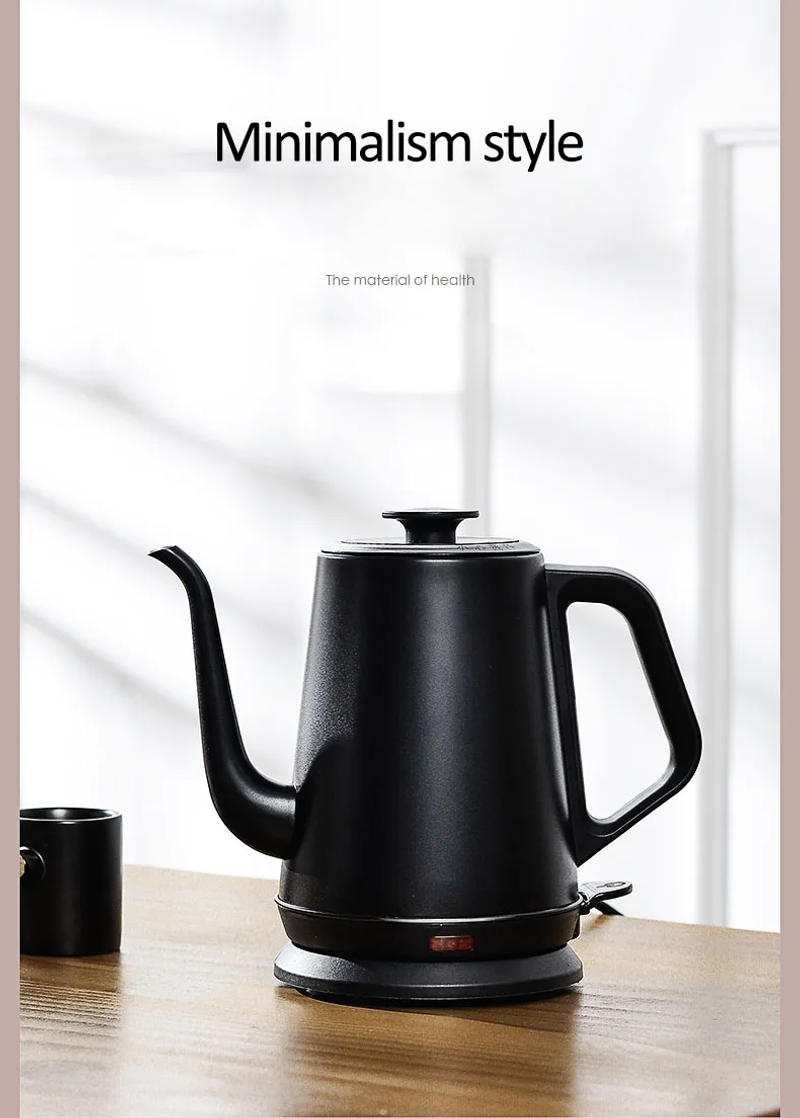 Description Picture 6 of item220V Electric Kettle Household Gooseneck TeaPot 1.0L Water Boiler Hand Brewing Coffee Pot Tea Maker 304 Stainless Steel Liner