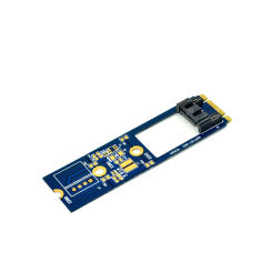 XT-XINTE M2 to SATA Adapter Card M.2 for NGFF SATA to 7pin SATA Horizontal Converter Board Expansion Card for 2242 2260 2280 SSD