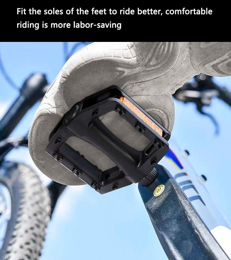 Description Picture 5 of itemENLEE Bicycle Pedals Mtb plastic Footrest Flat Mountain Bike Paddle Grip Pedalen Bearings Footboards Cycling Foot Hold